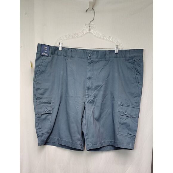 Roundtree Casual Big Man Cargo 10" Short Blue Size 50W - Picture 3 of 6